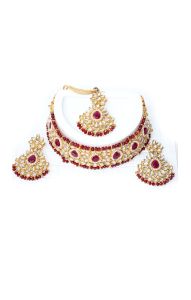 Luxusní souprava šperků za skvělou cenu červená ks1765
